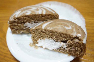 ほうじ茶ラテ蒸しケーキ