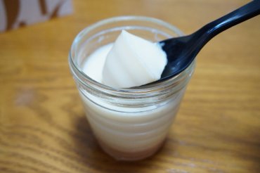 清水白桃のプリン
