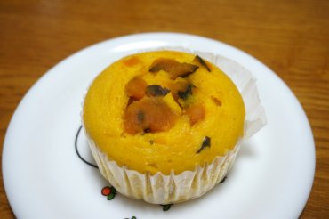 国産かぼちゃの蒸しパン
