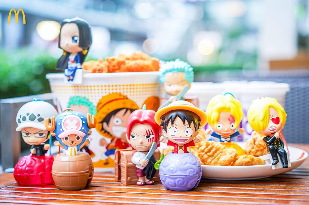 2018年 マクドナルド タイ 限定 ハッピーセット ワンピース フィギュア コンプリート セット 売ります