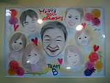スタッフからの似顔絵誕生日プレゼント