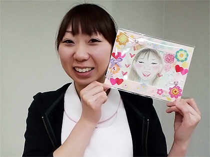 福田さんと似顔絵