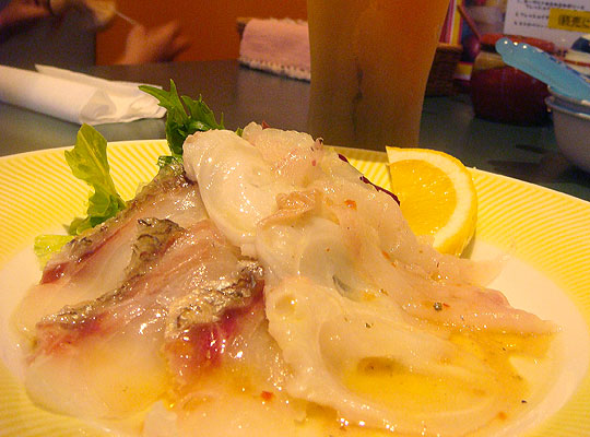 お魚3種のカルパッチョ 〜VITA figlio〜