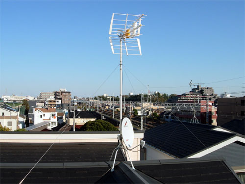 船橋市) M様邸 地デジ・BS/CSアンテナ新設
