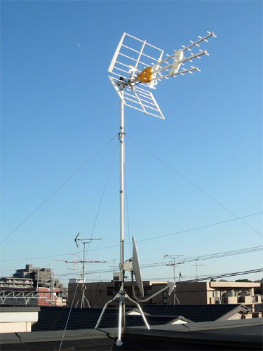 船橋市)M様邸 地デジ・BS/CSアンテナ新設工事