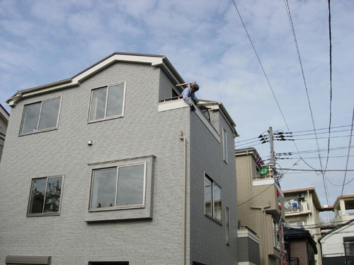 足立区 K様邸 マスト固定位置