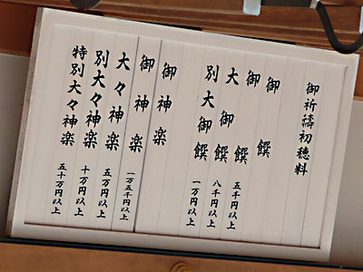 御祓い料金