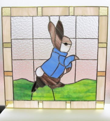 ピーターラビット ステンドグラス ビアトリクス・ポター グラス
