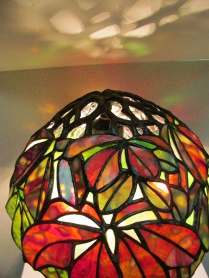 ティファニーランプ チェスナット Mさん ステンドグラス教室 生徒さん
