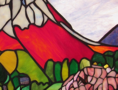 花咲く富士 Oさん ステンドグラス教室 生徒さん作品 | まりね通信