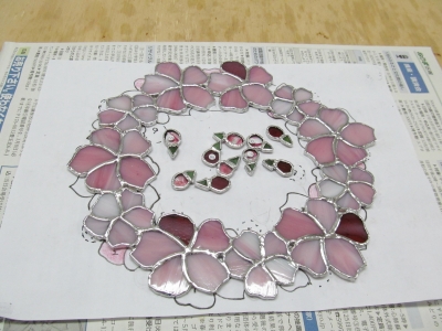 ステンドグラス桜-1 | ann stained glass