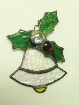 クリスマスベル Oさん ステンドグラス教室 生徒さん作品 | まりね通信