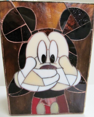 ミッキー ステンドグラスライト 値下げ ディズニー ステンドグラス