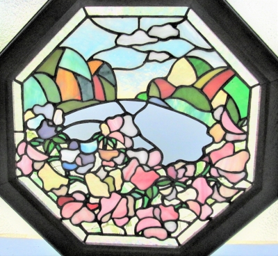 ステンドグラスパネル　スイトピー ステンドグラスパネル スイトピー ステンドグラス スイートピーの