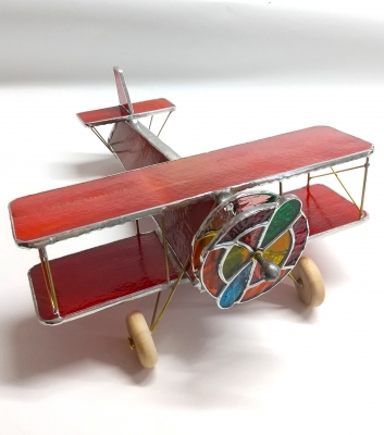 ステンドグラス　万華鏡　飛行機　ハンドメイド ステンドグラス 万華鏡 飛行機 ハンドメイド - メルカリ
