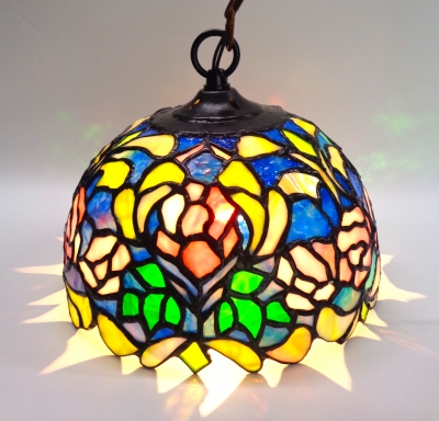 キャロルコンティ ベビーローズ Kさん ステンドグラス教室生徒さん作品