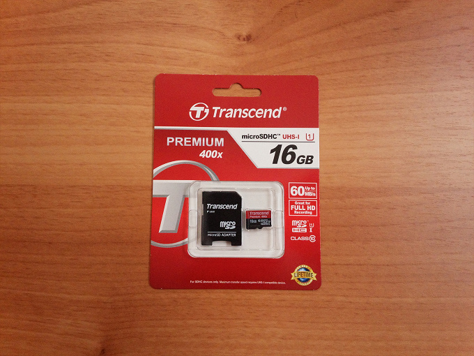 トランセンド microSD TS16GUSDU1