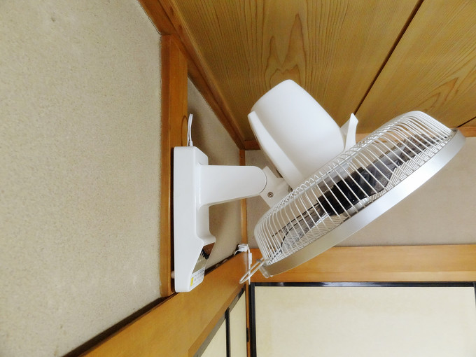 壁掛け扇風機 角度
