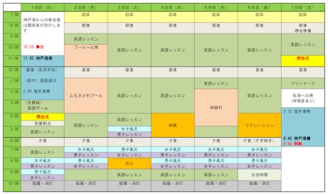 あずき王国 日程