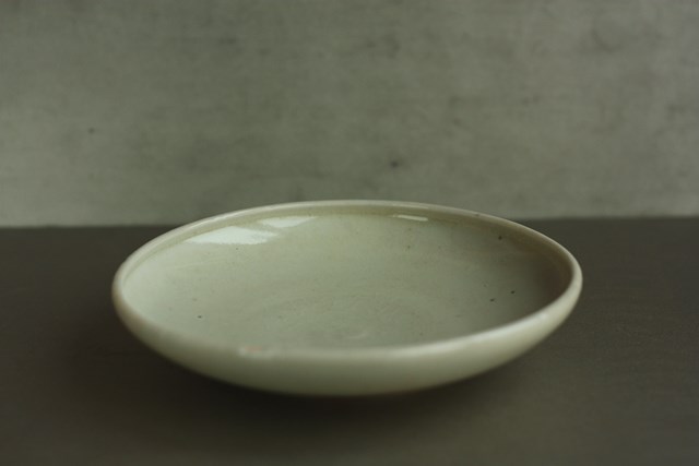 杉本太郎　白磁木瓜皿　2枚まとめて　磁器　陶器　作家