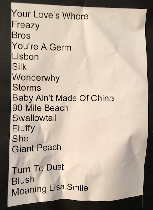 wolf alice@渋谷CLUB QUATTRO セットリスト
