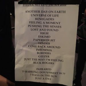 2016.11.02FEEDERëTSUTAYA O-EASTSetlist