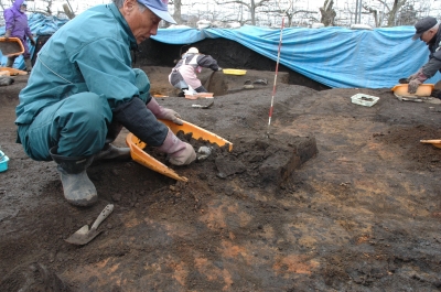 竪穴住居跡の調査
