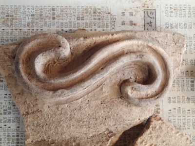 土器の接合作業