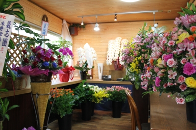 開店祝 スタンド花 いわき市 小名浜の花屋 花国湘南台店