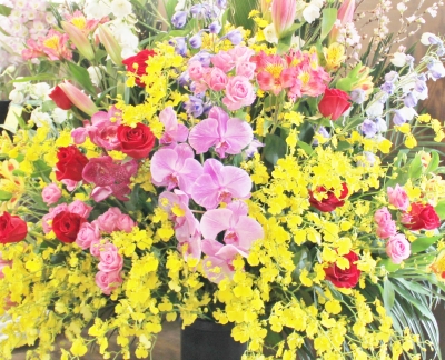開店祝い スタンド花 いわき市 小名浜の花屋 花国湘南台店