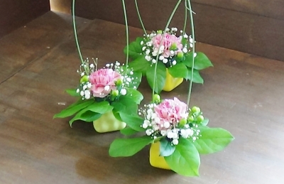 テーブルアレンジ ディスプレイ いわき市 小名浜の花屋 花国湘南台店