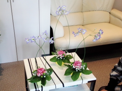 テーブルアレンジ ディスプレイ いわき市 小名浜の花屋 花国湘南台店