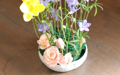 テーブルアレンジ ディスプレイ いわき市 小名浜の花屋 花国湘南台店