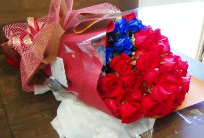 赤バラ おしゃれ 花束 いいわき市 小名浜の花屋 花国湘南台店