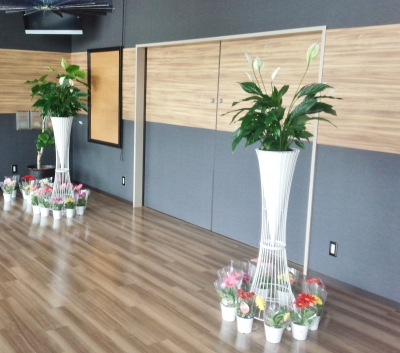 お祝い スタンド花 開店祝い観葉植物 いわき市小名浜の花屋 花国湘南台店