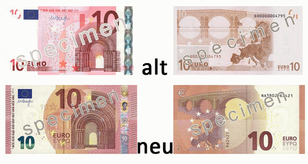 新10ユーロ紙幣