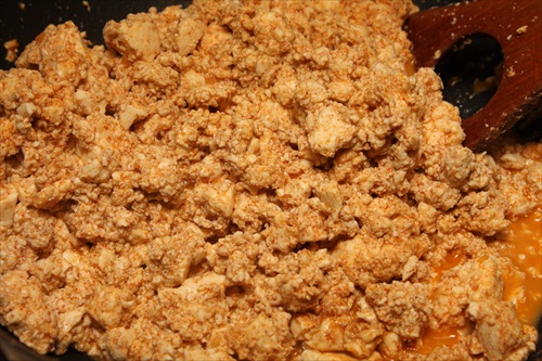 キヌアとお豆腐でタコライス
