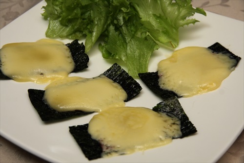 かき醤油味付のりのチーズ焼き