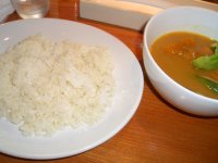 Soy bean milk and Veges Curry