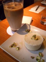 Yuzu Cheese Cake and Iced Cafe Latte