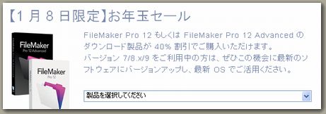 filemakerお年玉セール