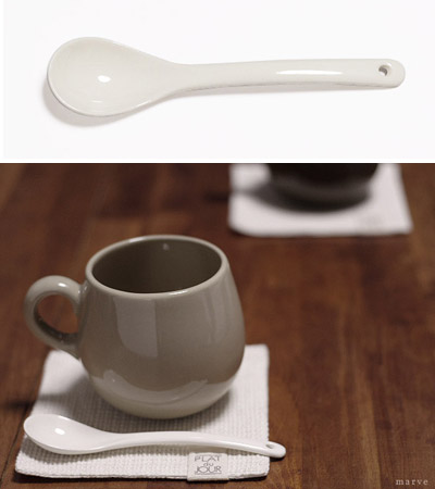 陶磁器のティースプーン