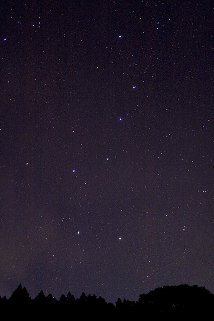 満天の星と北斗七星