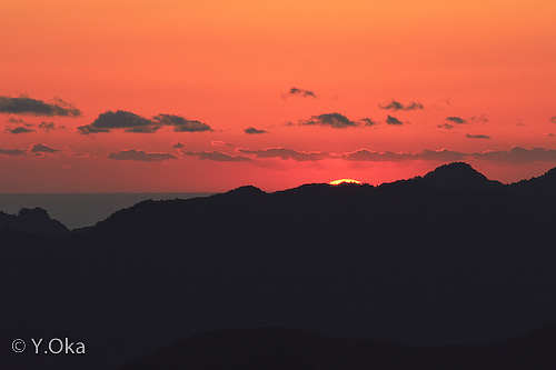 玉置山の夜明け