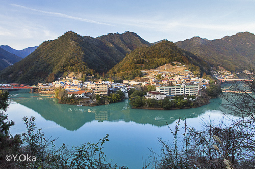 十津川温泉郷二津野ダム湖