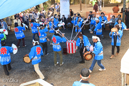 国王神社例大祭餅つき踊り