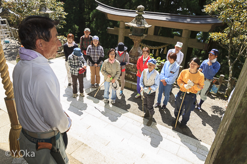 玉置神社花がら摘み