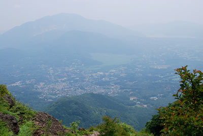 金時山頂からの眺め