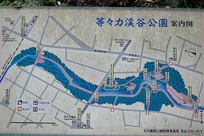 等々力渓谷地図