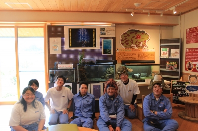 加茂水産高校の生徒さんによる水槽展示始まりました ほとりあ徒然日記
